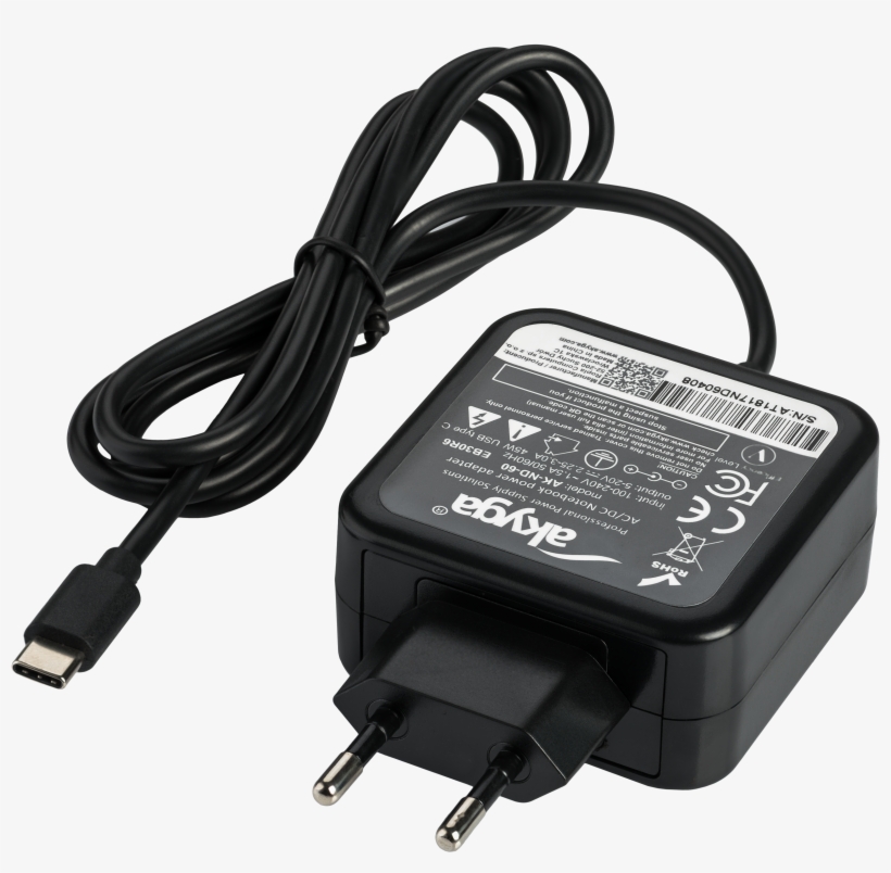 Image/png - - Akyga Napájecí Zdroj Ak-nd-60 45w Usb Type-c Usb-c, transparent png