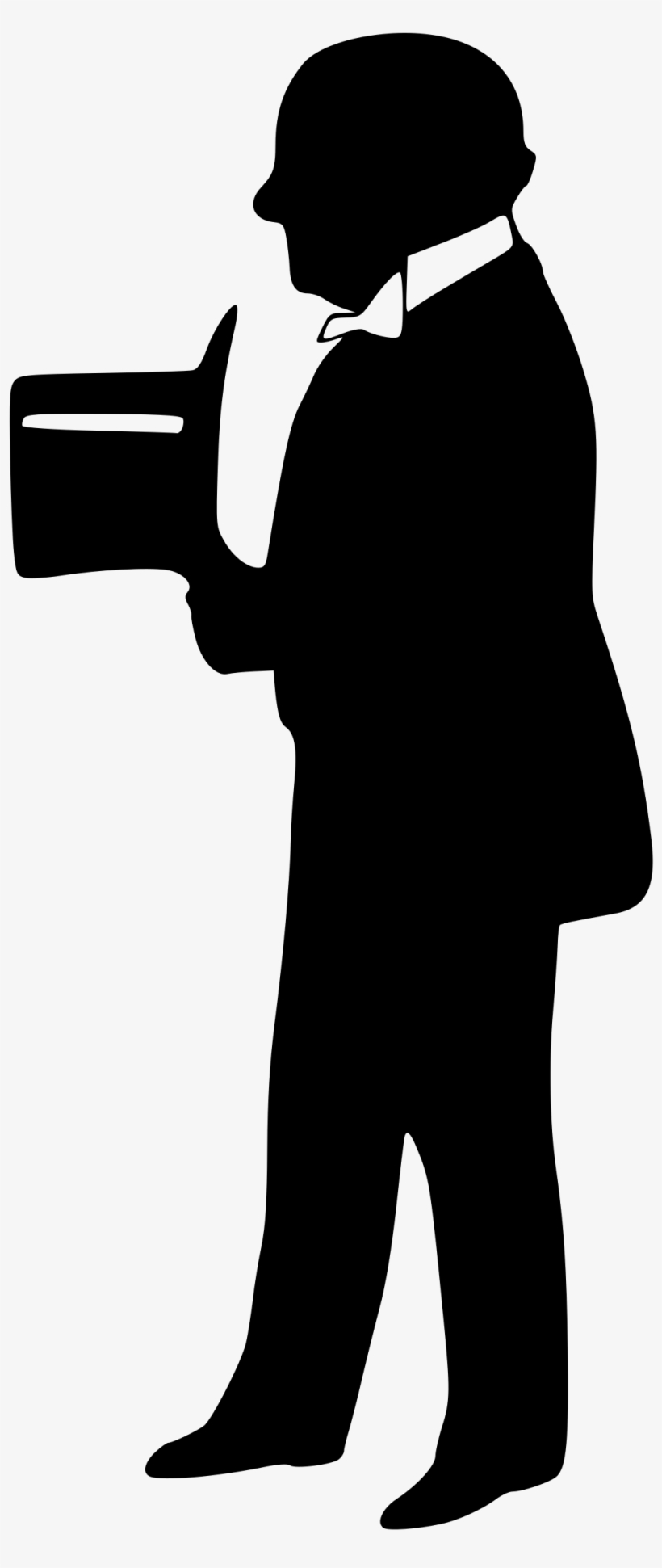 Gentleman Silhouette 2 By Firkin - Boy Silhouette Transparent Background, transparent png