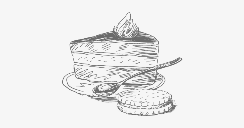 Desserts Sketch Png, transparent png