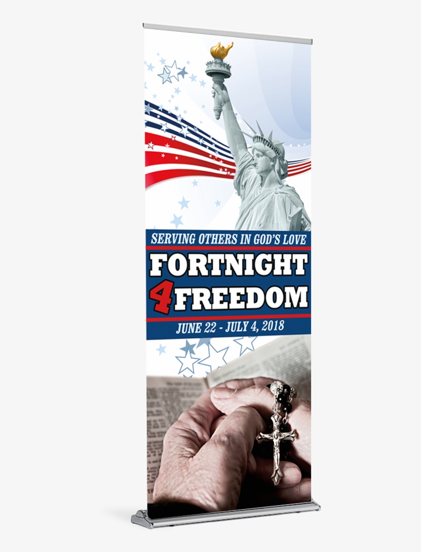 Fortnight For Freedom 2018 Banner C - Statue Of Liberty, transparent png