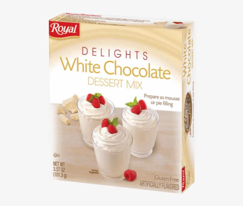 Royal Delights White Chocolate Dessert Mix - Dessert, transparent png