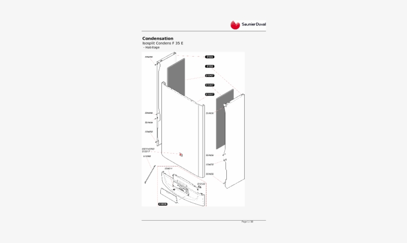 Isosplit Condens F 35 E - Diagram, transparent png