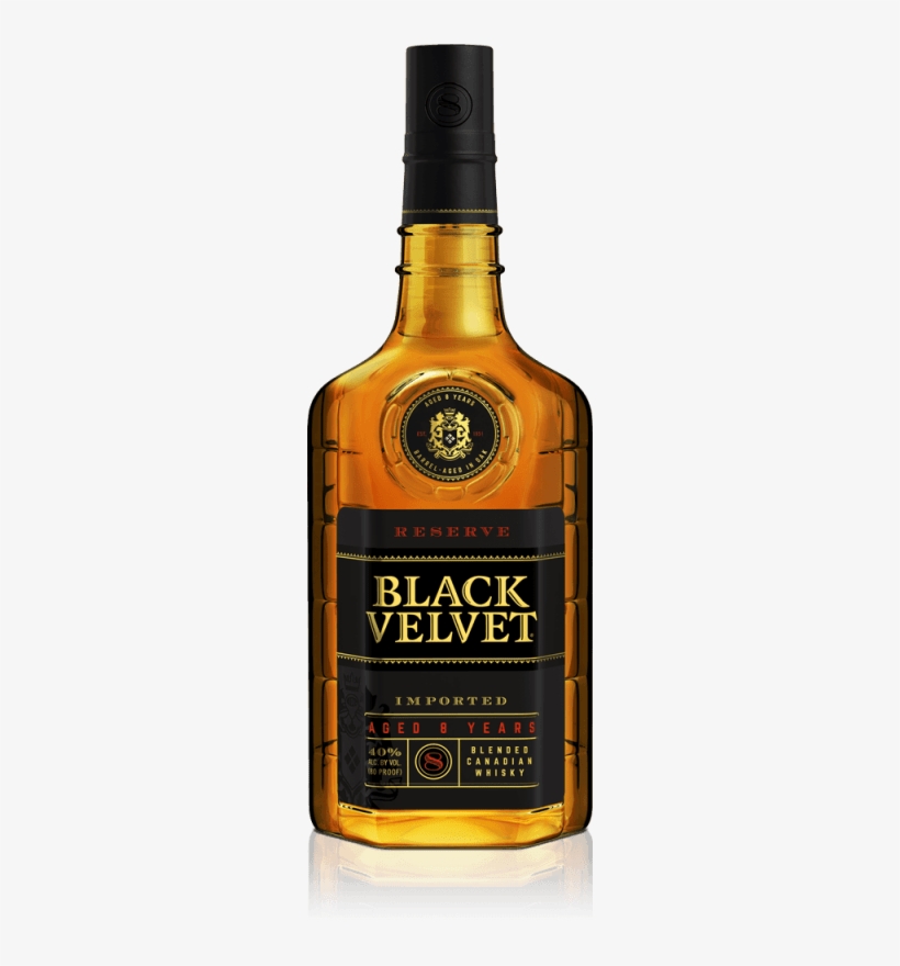 Black Velvet Reserve - Black Velvet Canadian Whisky - 375 Ml Bottle, transparent png