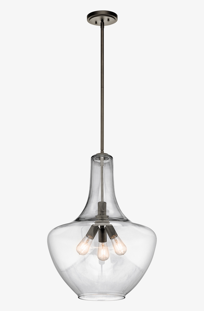 Awesome Kichler Pendant Light Divineducation Com - Kichler Everly Pendant Lighting 42198 In Olde Bronze, transparent png