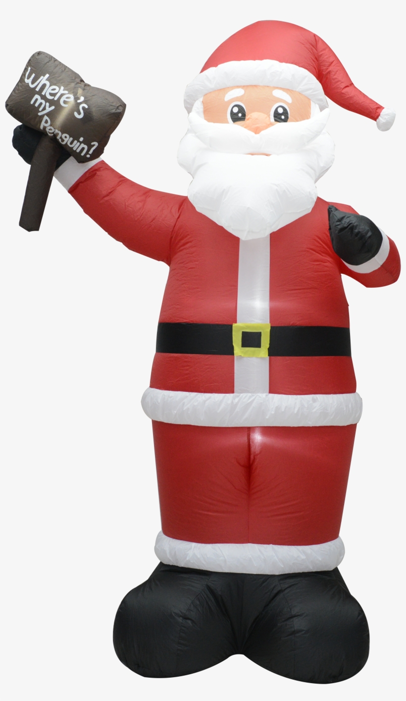 Fashionlite 8 Feet Christmas Xmas Inflatable Placard - Bestparty 13 Ft Inflatable Party Giant Santa Claus, transparent png