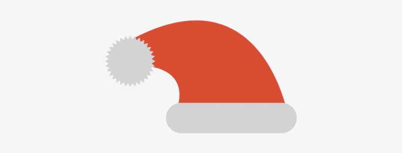 Santa Hat Transparent Background - Santa Hat Flat Vector, transparent png