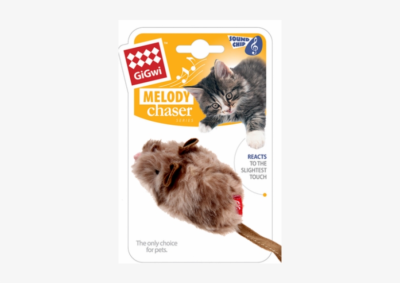 Gigwi Melody Chaser Mouse Each, transparent png