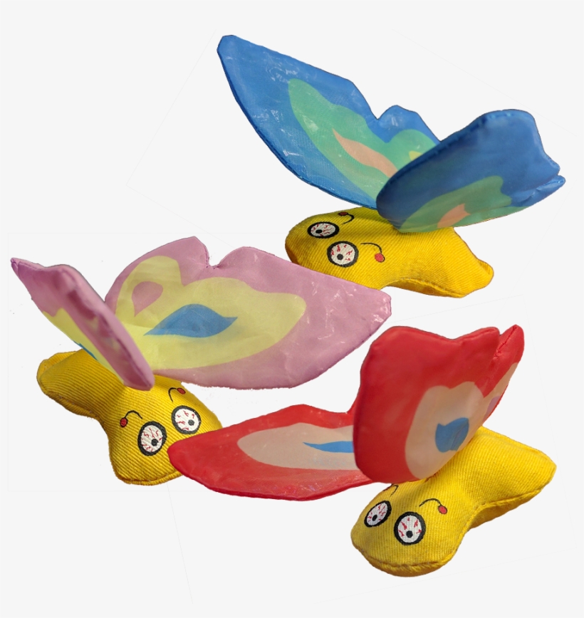 Butterfly Yeowwwww Organic Catnip Toys - Ducky World Butterfly, transparent png