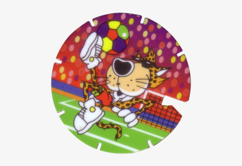 Tazos > Series 1 > 061 100 Chester Cheetah 78 Soccer - Cartoon, transparent png