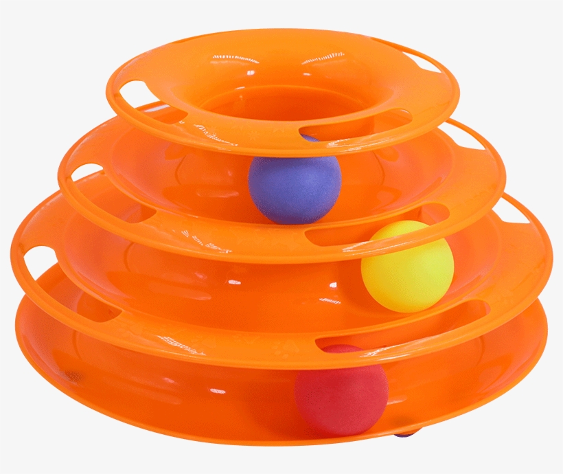 Cat Toy Cat Turntable Ball Three-layer Mouse Funny - Plastic, transparent png