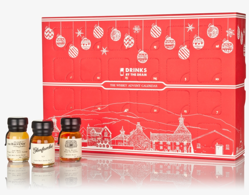 The Whisky Advent Calendar Red - Drinks By The Dram The Whisky Advent Calendar - Red, transparent png