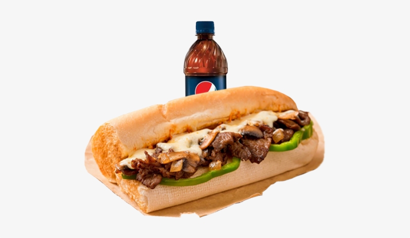 Philly Cheese Steak - Steak Peppers And Onion Sandwich, transparent png