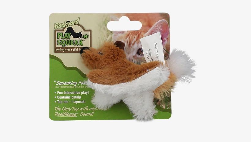 Play N Squeak Cat Toys - Play-n-squeak Backyard Cat Toy / Type (fox), transparent png