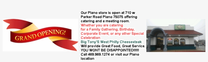Big Tonys West Philly Cheesestakes - Big Tony's West Philly Cheesesteaks, transparent png
