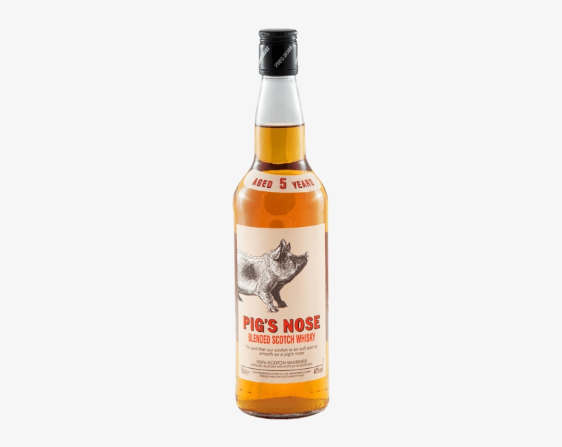 Pig's Nose 5yo - Pig's Nose Scotch Whisky - 750 Ml Bottle, transparent png