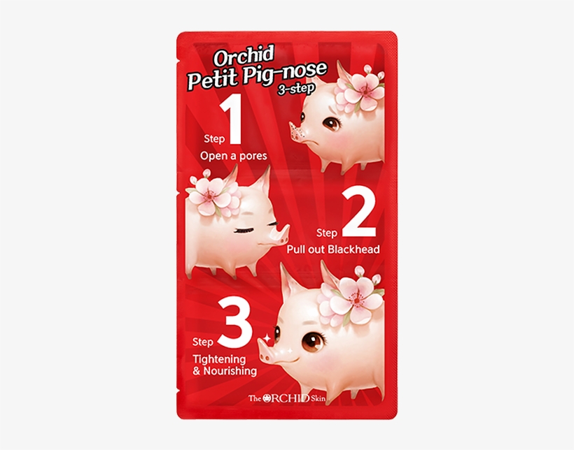 Petit Pig Nose 3 Step - Orchid Skin Petit Pig Nose 3 Step Nose Pack, transparent png