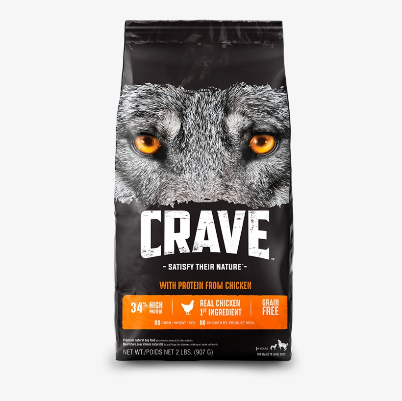 Featured Selected 2 Lb Dry Dog Chicken - Crave Dry Dog Food, transparent png
