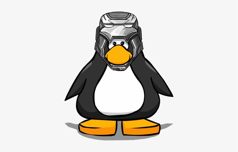 War Machine Helmet From A Player Card - Penguin With A Fedora, transparent png