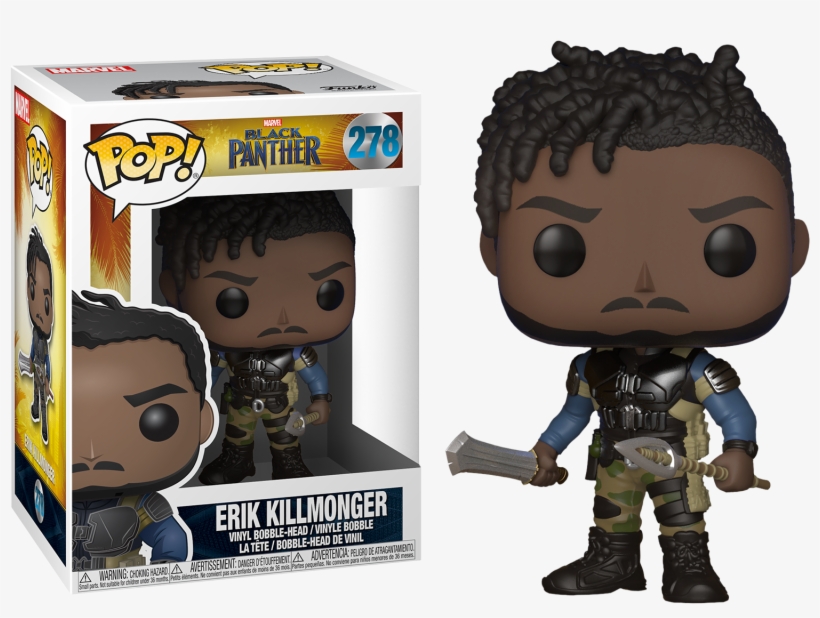 Wakanda Pop Vinyl Bundle - Pop Black Panther Erik Killmonger, transparent png
