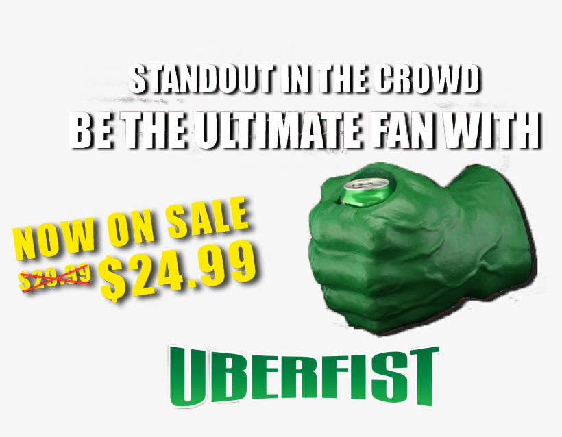 Be The Ultimate Fan - Uberfist Red Lefthand |avengers Beer Fist, Beer Koozie,, transparent png