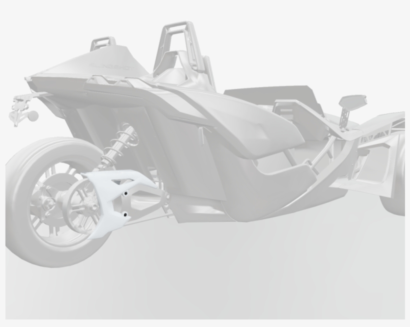 Slingshot Painted Belt Guard Cover - White Lightning, transparent png