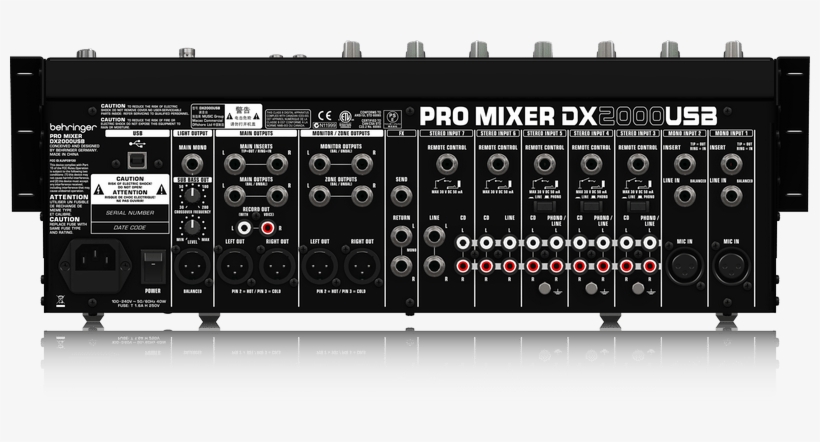 Behringer Professional 7-channel Dj Mixer - Behringer Dx2000usb 7-channel Dj Mixer W/ Usb, transparent png