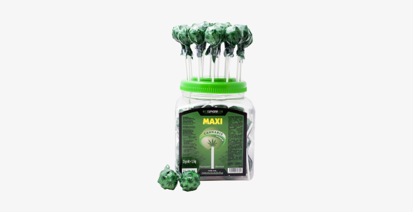 Cannabis Maxi Lollipops Jar - Lollipop, transparent png