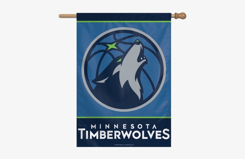 Minnesota Timberwolves Vertical Banner - Minnesota Timberwolves Wincraft 28" X 40" Primary Logo, transparent png