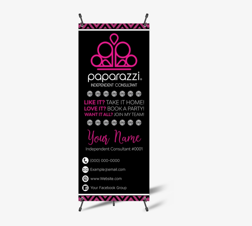 Paparazzi Vertical Banner With X-banner Stand - Poster, transparent png