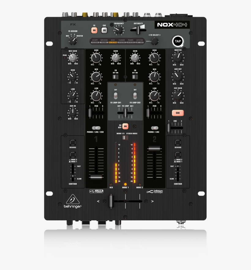 Behringer Nox404 / 2 Kanal Dj Mixer - Behringer Nox Pro Dj Mixer, transparent png