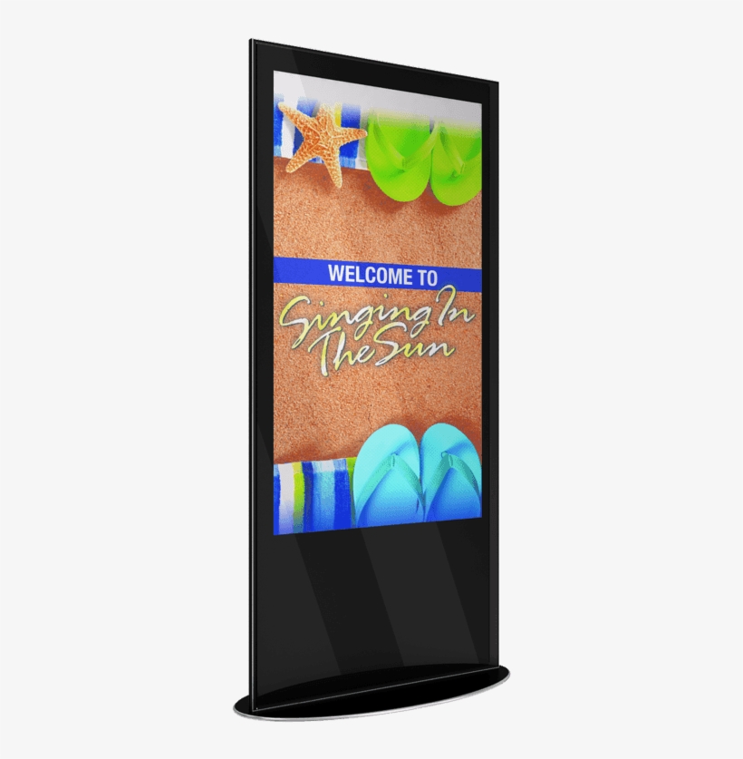 Freestanding Vertical Display System - Touch Screen Kiosks, transparent png
