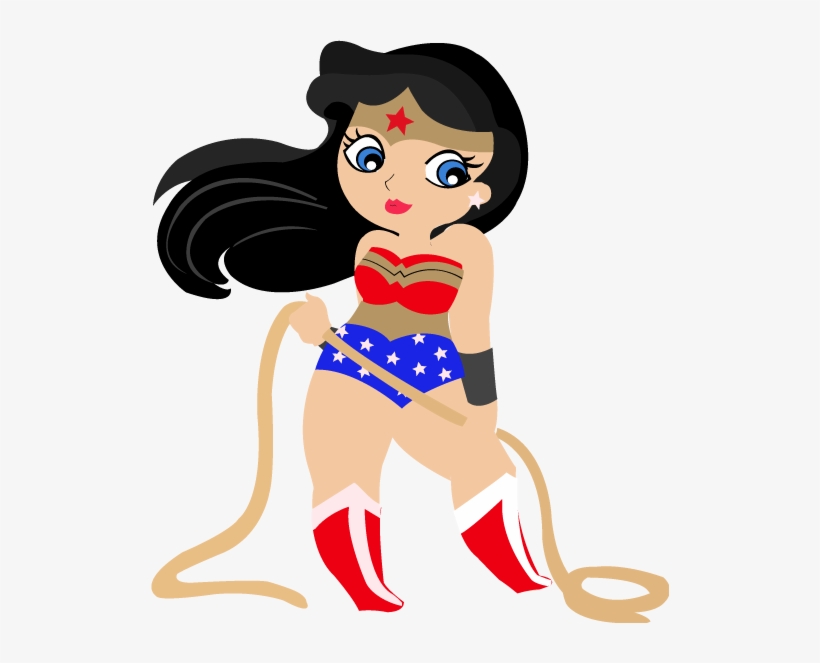 Wonder Woman Cute Png - Invitaciones De La Mujer Maravilla Para Editar, transparent png