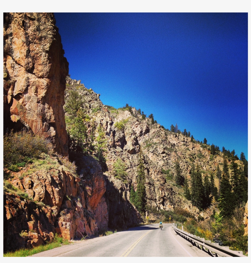 What A Road First Half Of Route 128 Followed The Colorado's - Highway, transparent png
