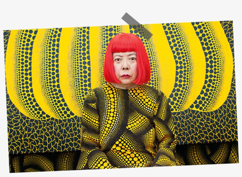 Yayoi Will Garnish Your Bedroom - Kusama Artist, transparent png