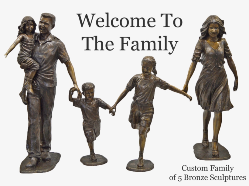 Randolph Rose Custom Bronze Sculpture - Sculpture About Family, transparent png