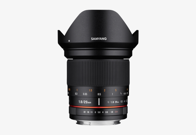 1549365572 - Samyang 20 Mm F 1.8 Ed As Umc [for Sony E], transparent png