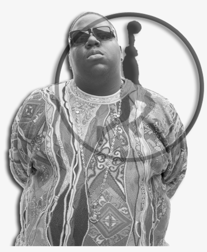 It's - Biggie Black And White, transparent png