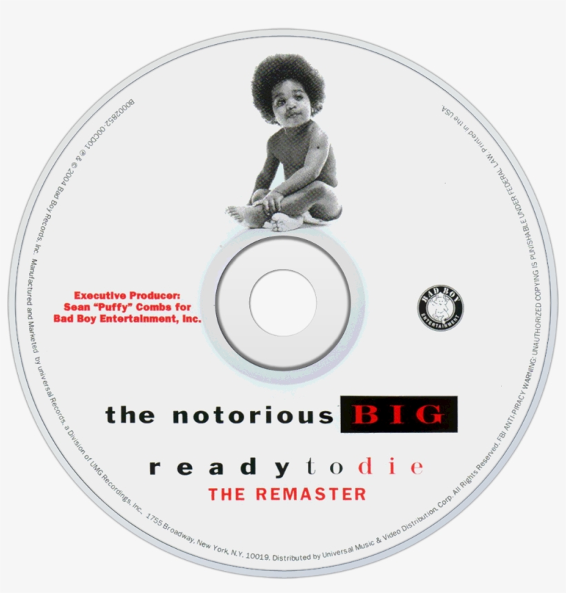 The Notorious B - Ready To Die Disc, transparent png