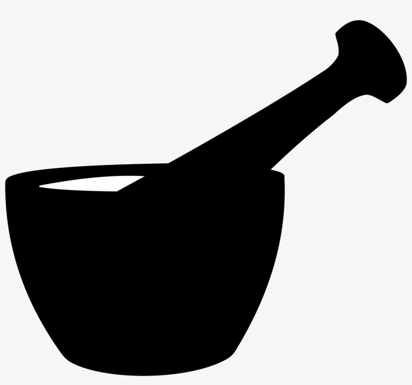 This Free Icons Png Design Of Mortar And Pestle Silhouette, transparent png