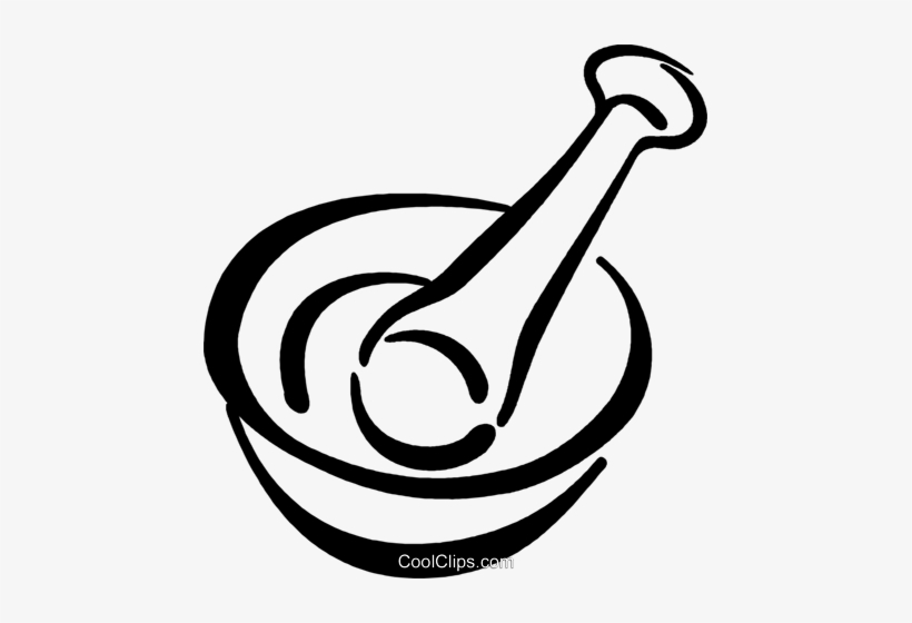 Mortar And Pestle Royalty Free Vector Clip Art Illustration - Pestle And Mortar Clipart, transparent png