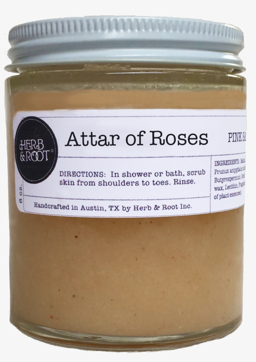 Attar Of Roses Pink Salt Scrub - Himalayan Salt, transparent png