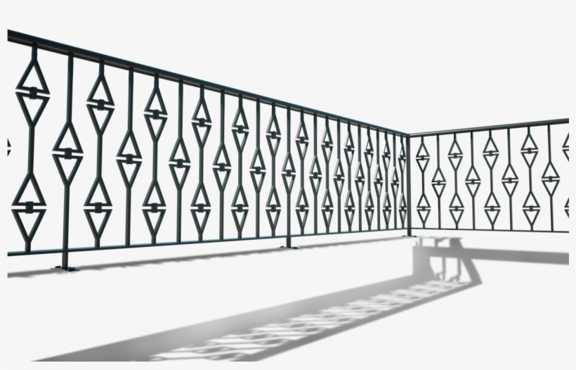 Wrought Iron - Diamonds - Guard Rail, transparent png