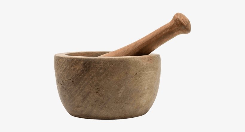 Wooden Mortar & Pestle - Mortar And Pestle, transparent png
