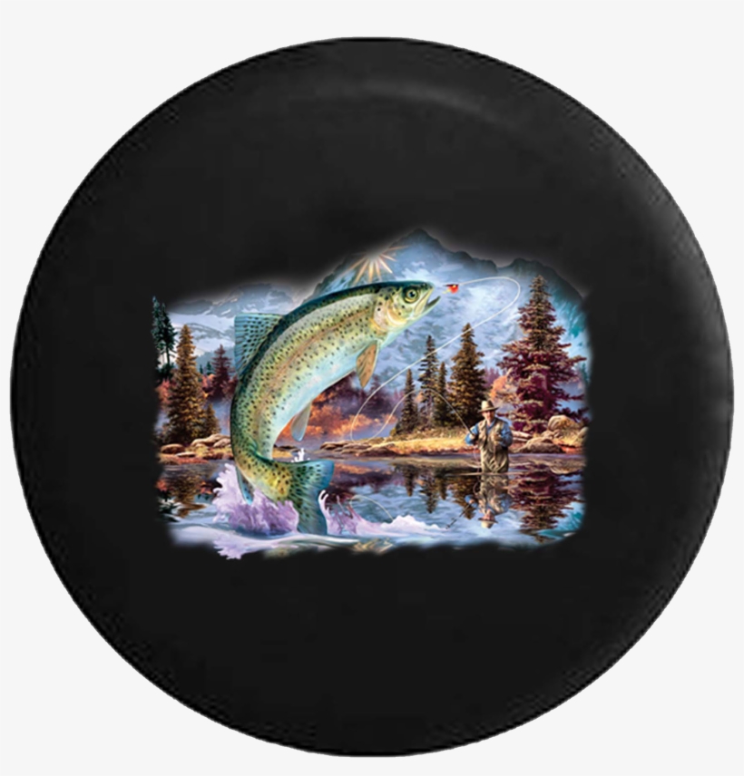 Fly Fishing In Mountain Lake Fish Jumping Jeep Camper - Ravensburger Fx Schmid Get Hooked Puzzle, 300pc, transparent png