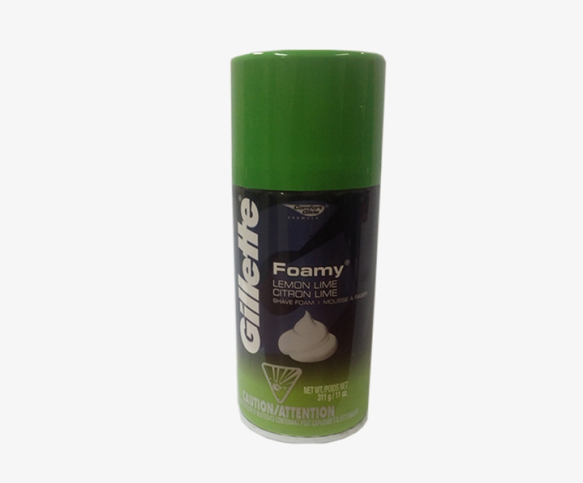 Gillette Foamy Menthol Shaving Cream 11 Oz, transparent png