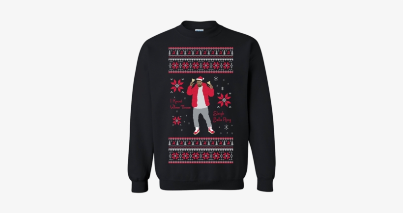 Hotline Bling Christmas Sweater - Ugly Christmas Sweater Sweatshirt Sleigh Bells Ring, transparent png