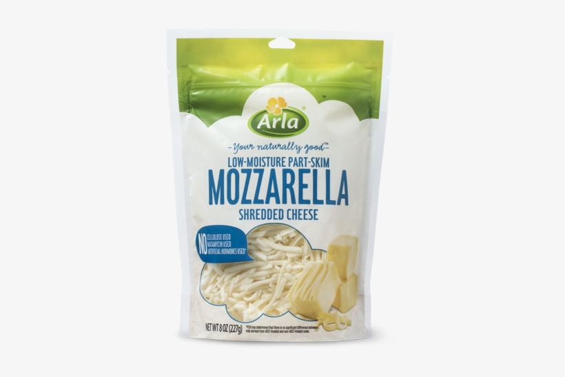 Shredded Mozzarella - Arla Foods, transparent png