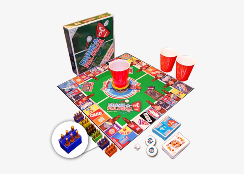 Drink A Palooza Board Game - Drink-a-palooza: The Monopoly Of Drinking Games, transparent png