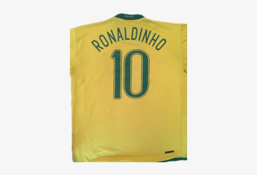 Ronaldinho Jersey Brazil 2006 Home - Brazil Jersey, transparent png