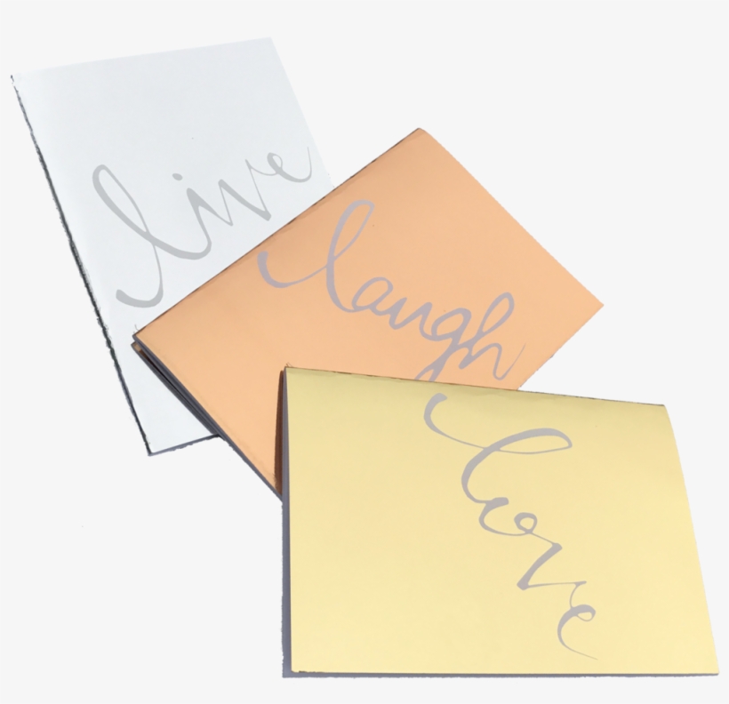 Set Of - Lunarbay Notebook Live Laugh Love, transparent png